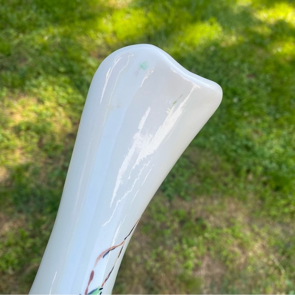 Hand Painted Ceramic Glazed Pansy Wine Decanter - Picture 6 of 9